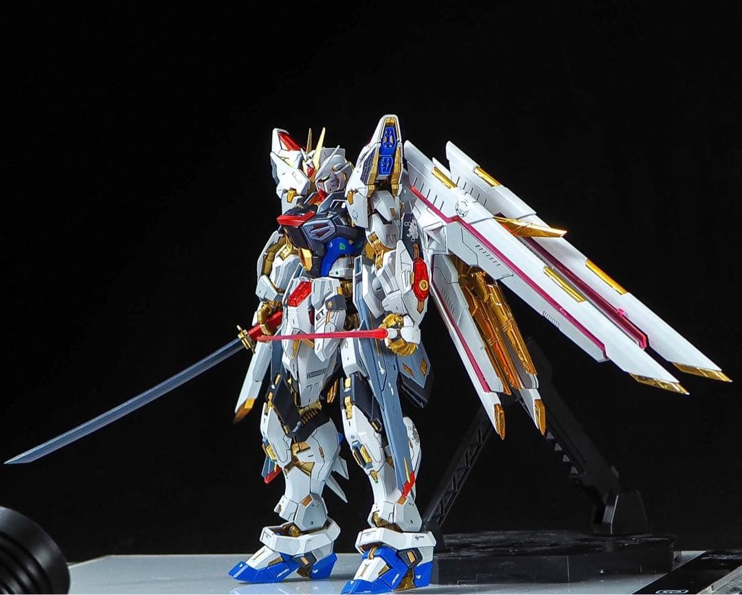 MGEX ストライクフリーダムガンダム　全塗装　完成品　筋彫り　塗り分け