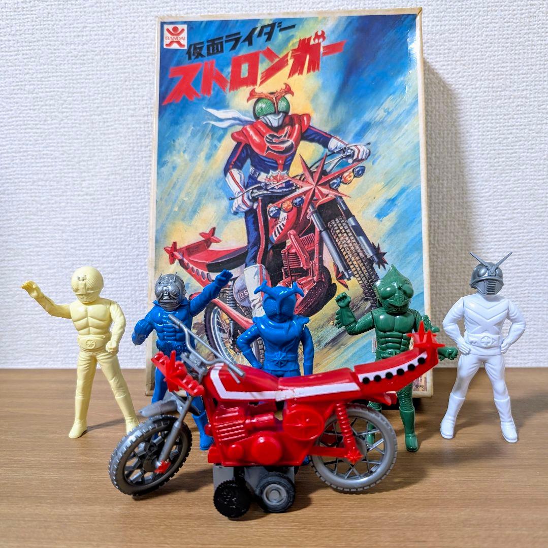 当時物 バンダイ マスコミシリーズ プラモデル 仮面ライダー 5体 組立済み