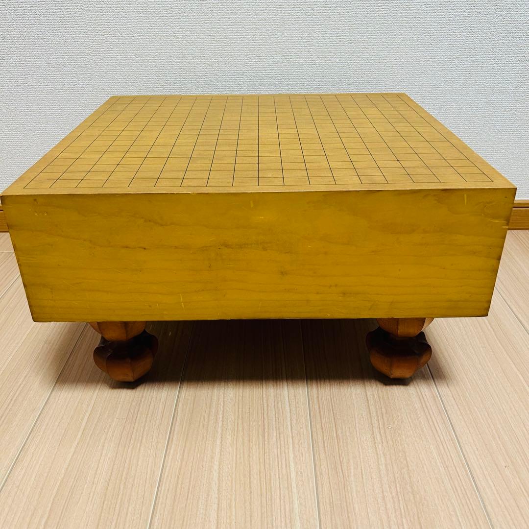 囲碁盤 本榧 天地柾目 ヘソ・脚付き 4.5寸 13.5cm 高級　国産