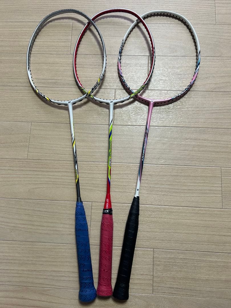 バドミントンラケット 3本セット ナノレイ110 170 250