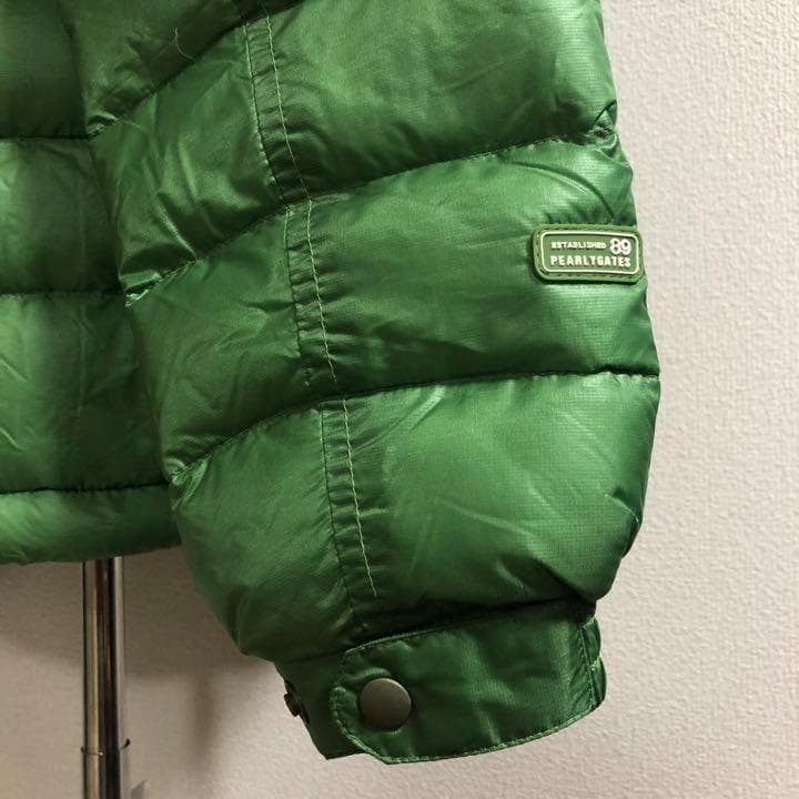 パーリーゲイツ 2way ダブルジップ ダウンジャケット グリーン系 サイズ4
