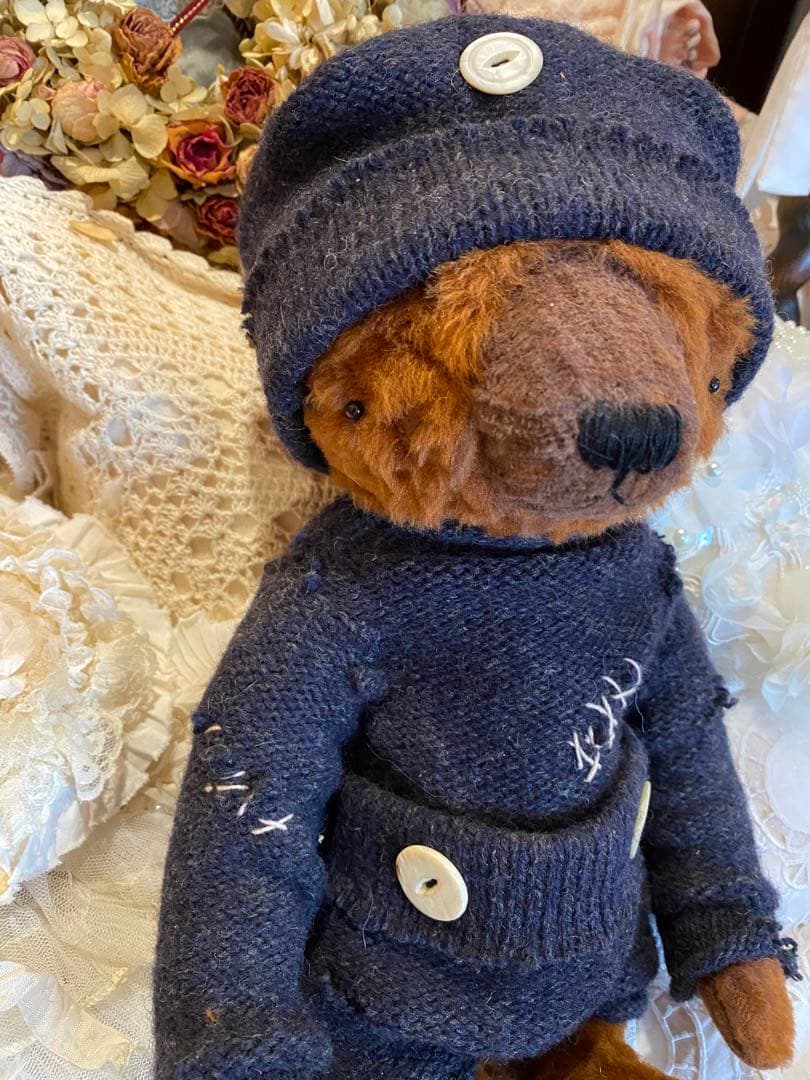 海外作家ベア　Jamie Bear テディベア　ヴィンテージ風❤️
