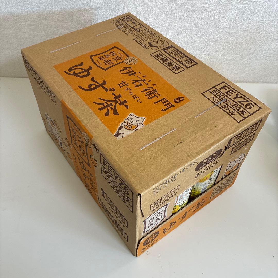 サントリー 伊右衛門 ゆず茶 お茶 600ml×24本　おまとめ買い