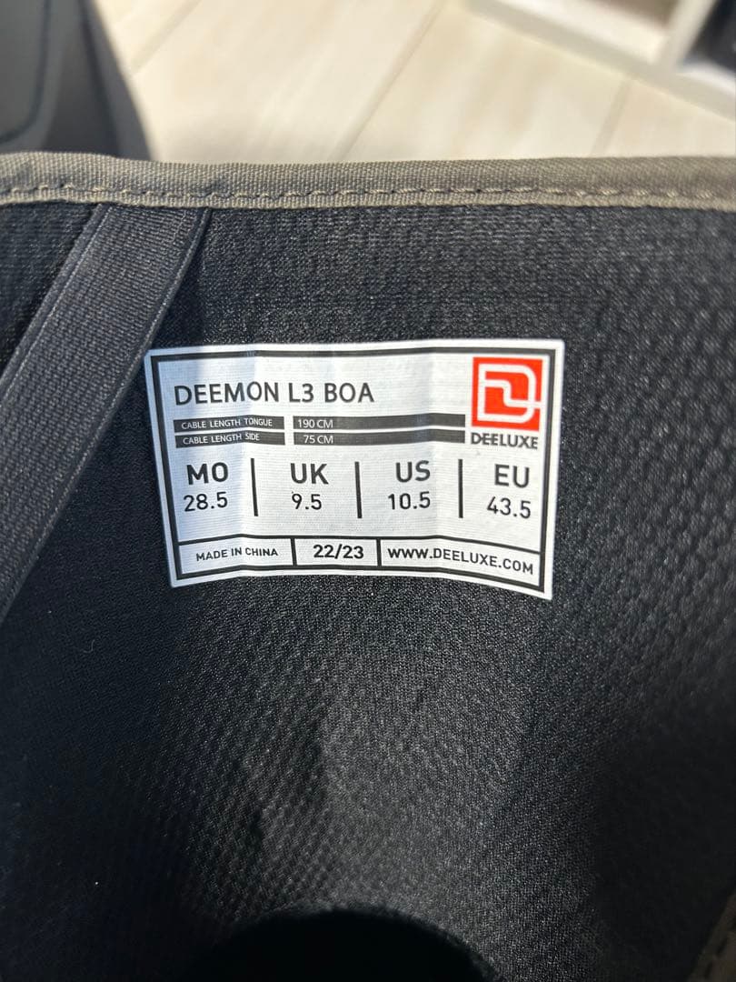 ディーラックス　ディーモン　L3 BOA 28.5 美品　22〜23モデル