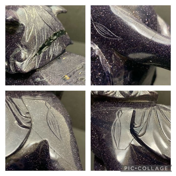 紫金石　知恵の象徴　文殊菩薩　仏教美術　オブジェ　獅子