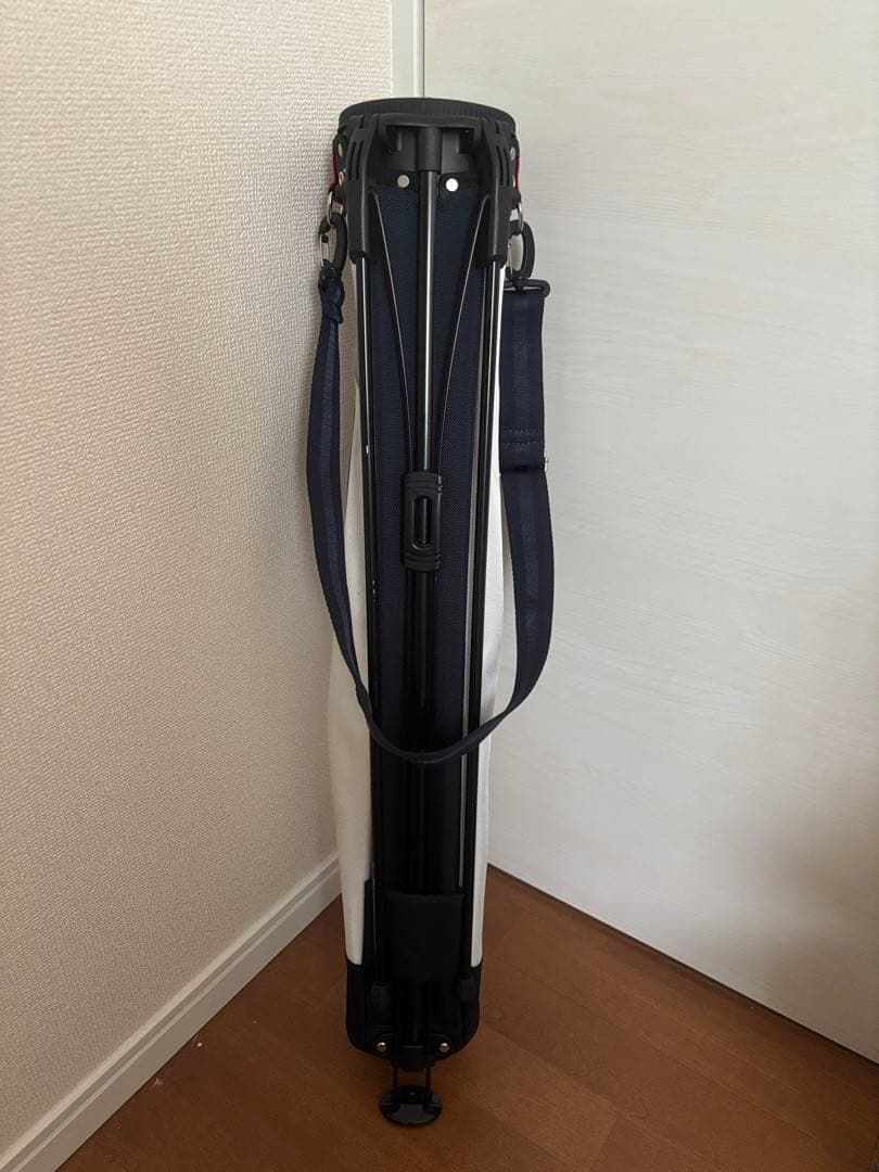 POLO ラルフローレン　キャディバッグ スタンド式　ホワイト/ネイビー/レッド