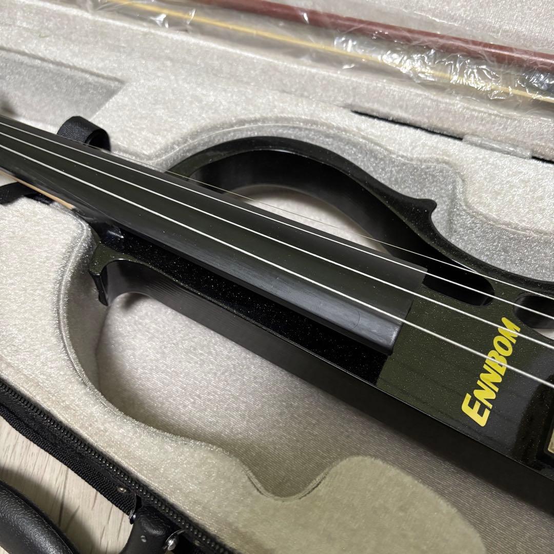 ENNBOM サイレントバイオリン　4/4 エボニー　エレキバイオリン