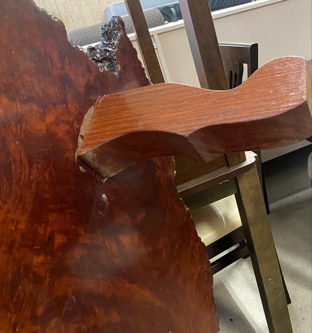 T*様 【希少】　一枚板 天然木　本花梨　座卓　 ローテーブル アンティーク 瘤