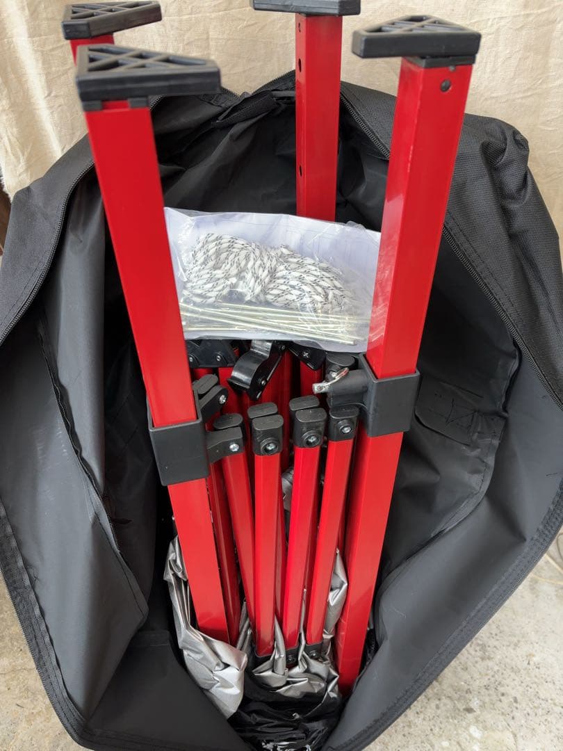 Chorus 　フィールドア　タープテント　ブラック　2.5×2.5m