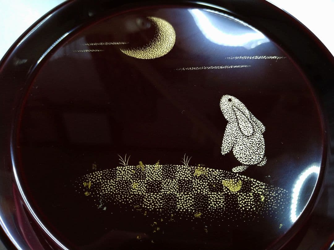 輪島塗沈金「多用皿6枚組」