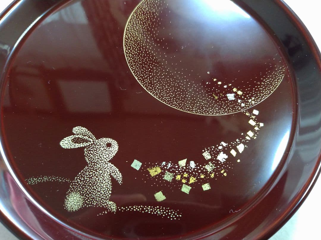 輪島塗沈金「多用皿6枚組」