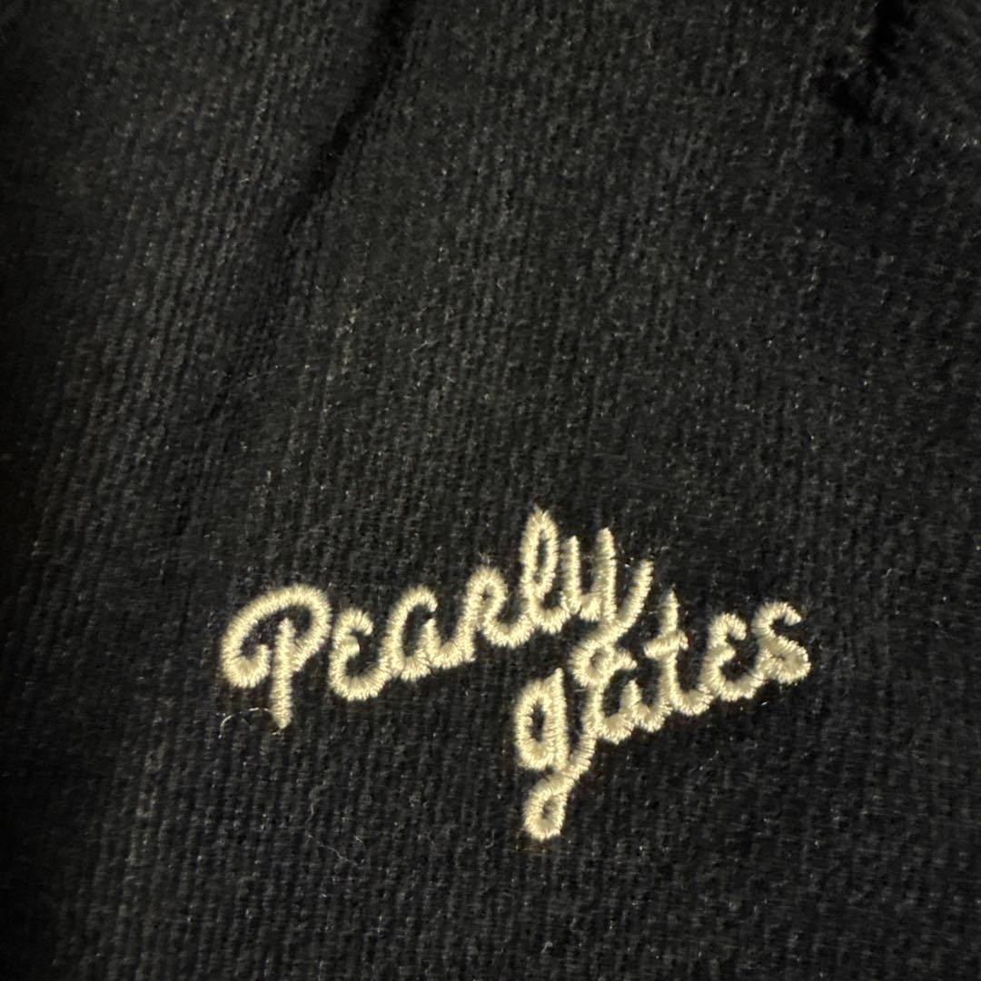 Pearl Gates 黒 サムズアップ刺繍パンツ