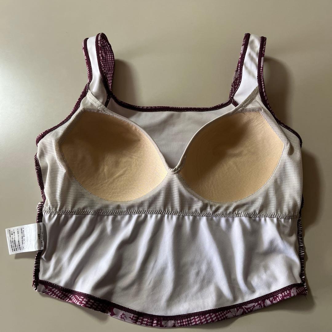 スカーラ　チェックブラトップ＆レギンス　ベリーM