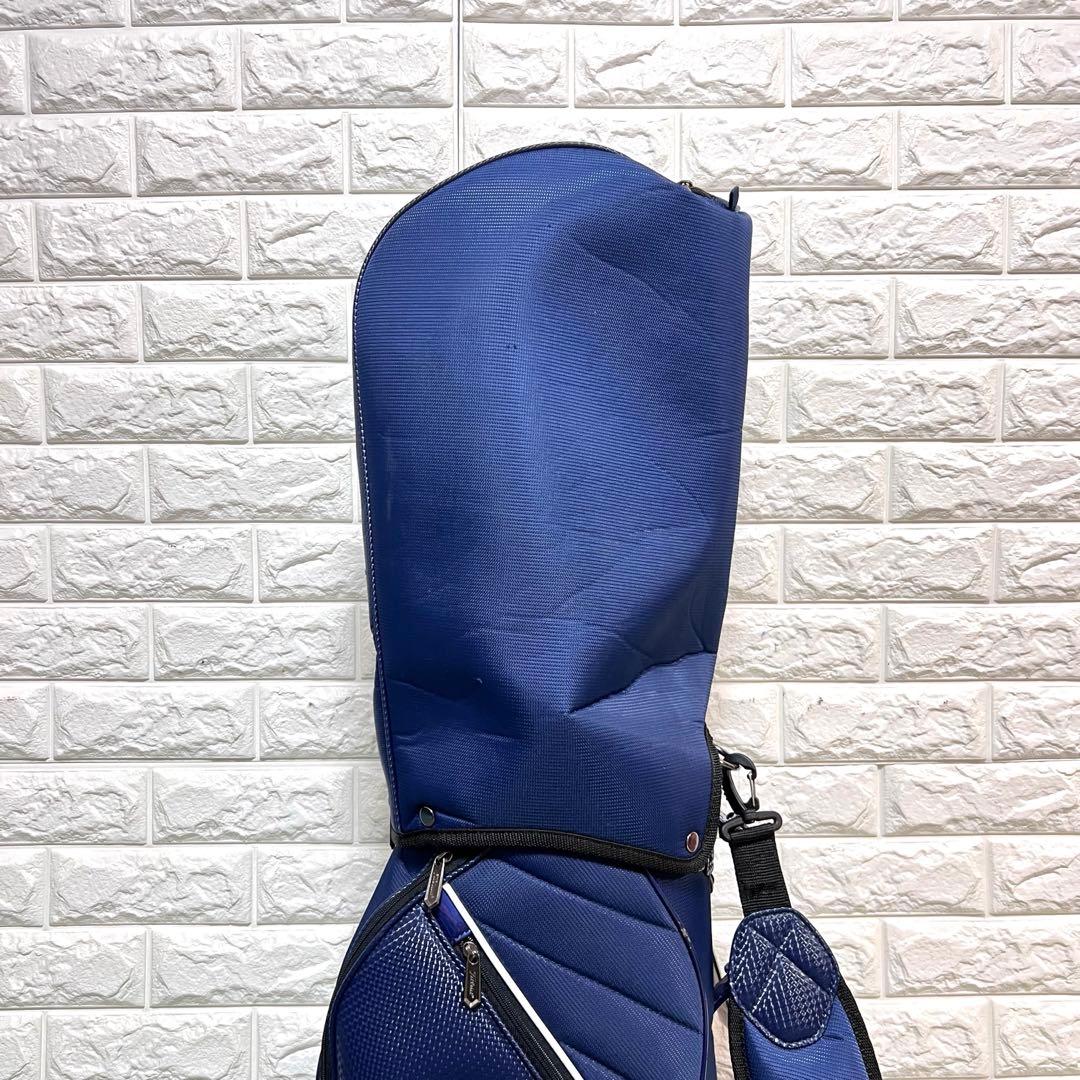 美品　タイトリスト　キャディーバッグ　ブルー　収納多数　軽量　すぐ使える