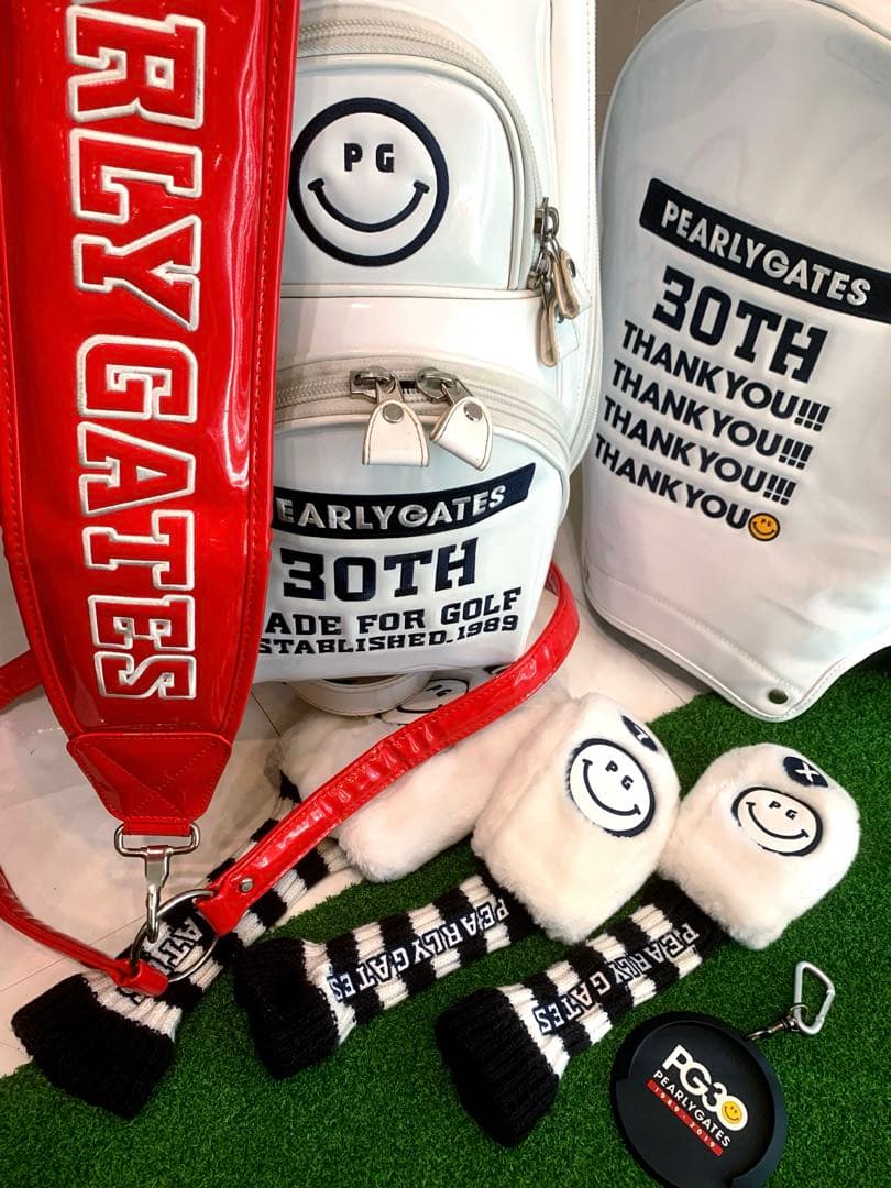 良品　正規品　パーリーゲイツ　キャディバッグ　ヘッドカバーセット　ユニセックス