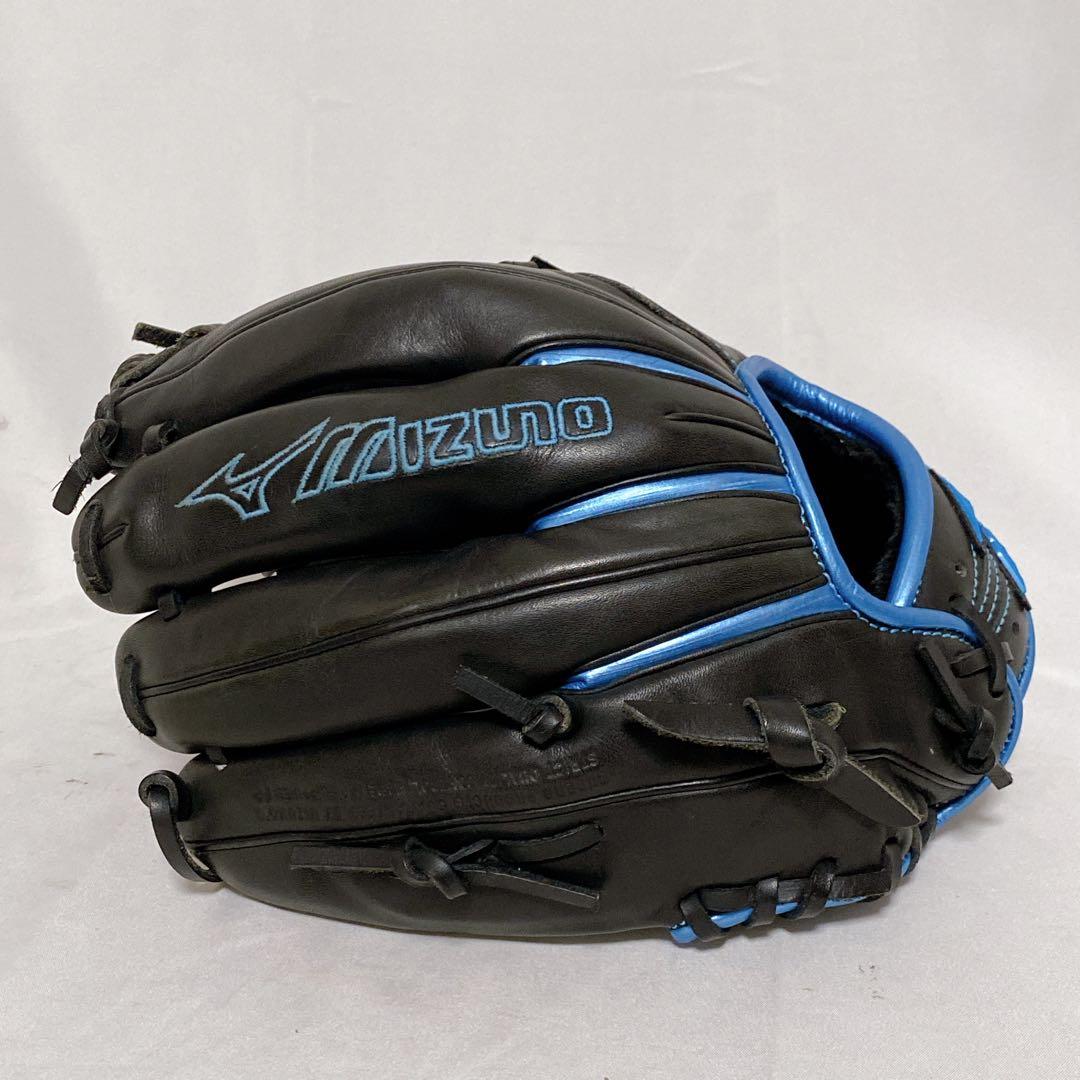限定カラー　ミズノ　ブレイブスピリット　一般軟式用グローブ　メタリックブルー　青