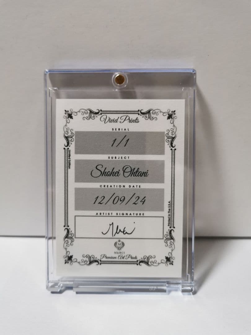 ㊗️5試合連続HR！1of1★世界に1枚しかないアートカード!!★大谷翔平選手☆