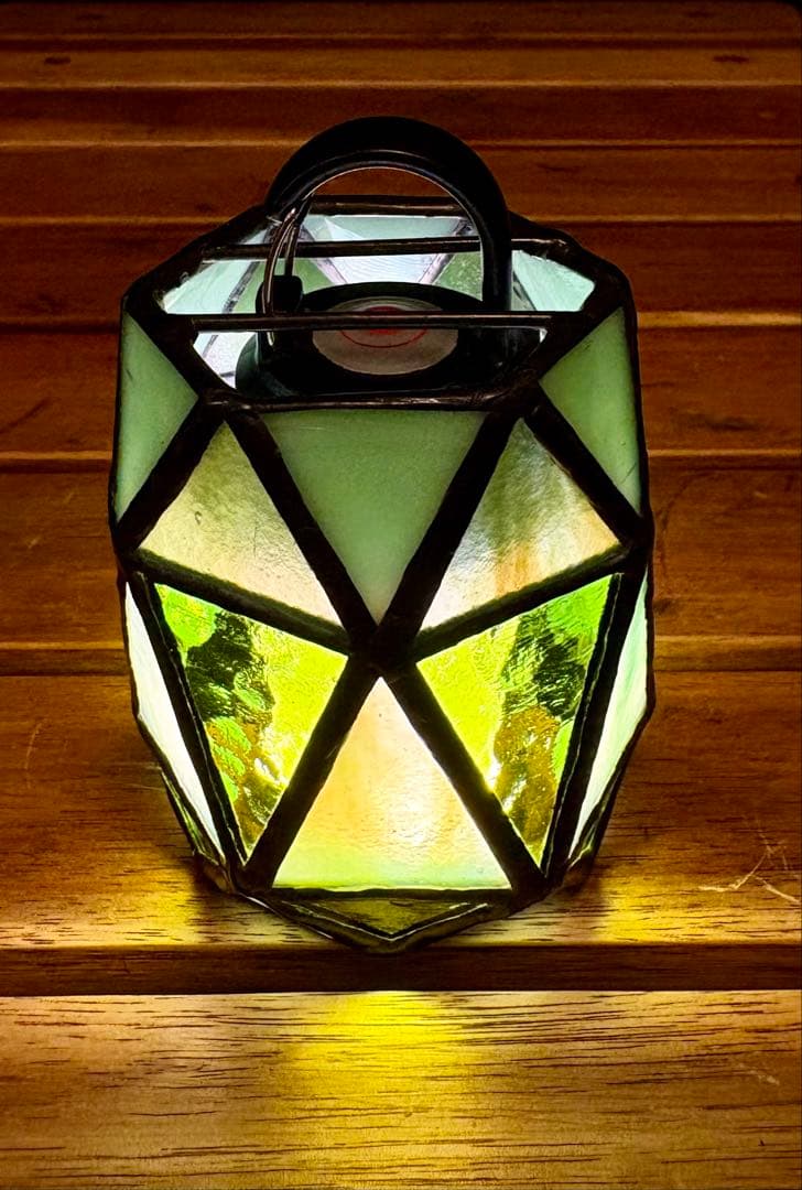 LM4サイズ　ランプシェード　ステンドグラス　〜tubomi〜