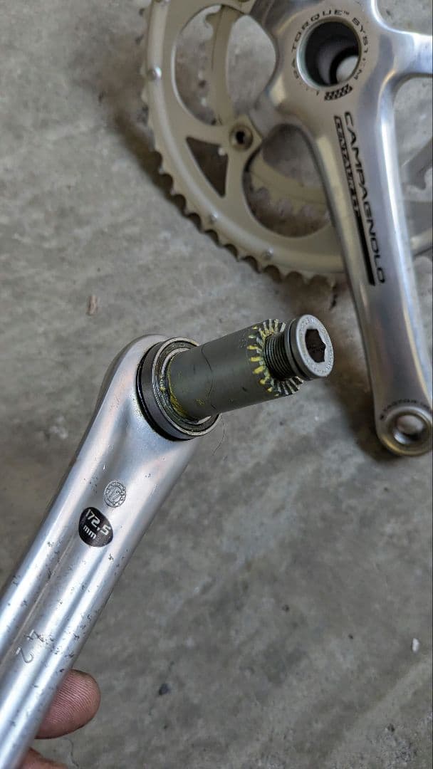 カンパ ベローチェ クランクセット 172.5 50-34 10S シルバー