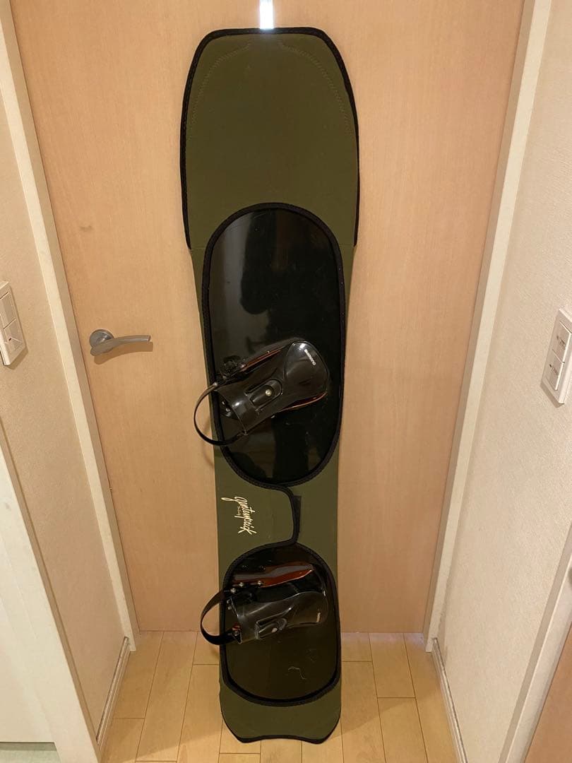 ゲンテンスティック　マンタレイ　スノーボード バインディング&カバー付き