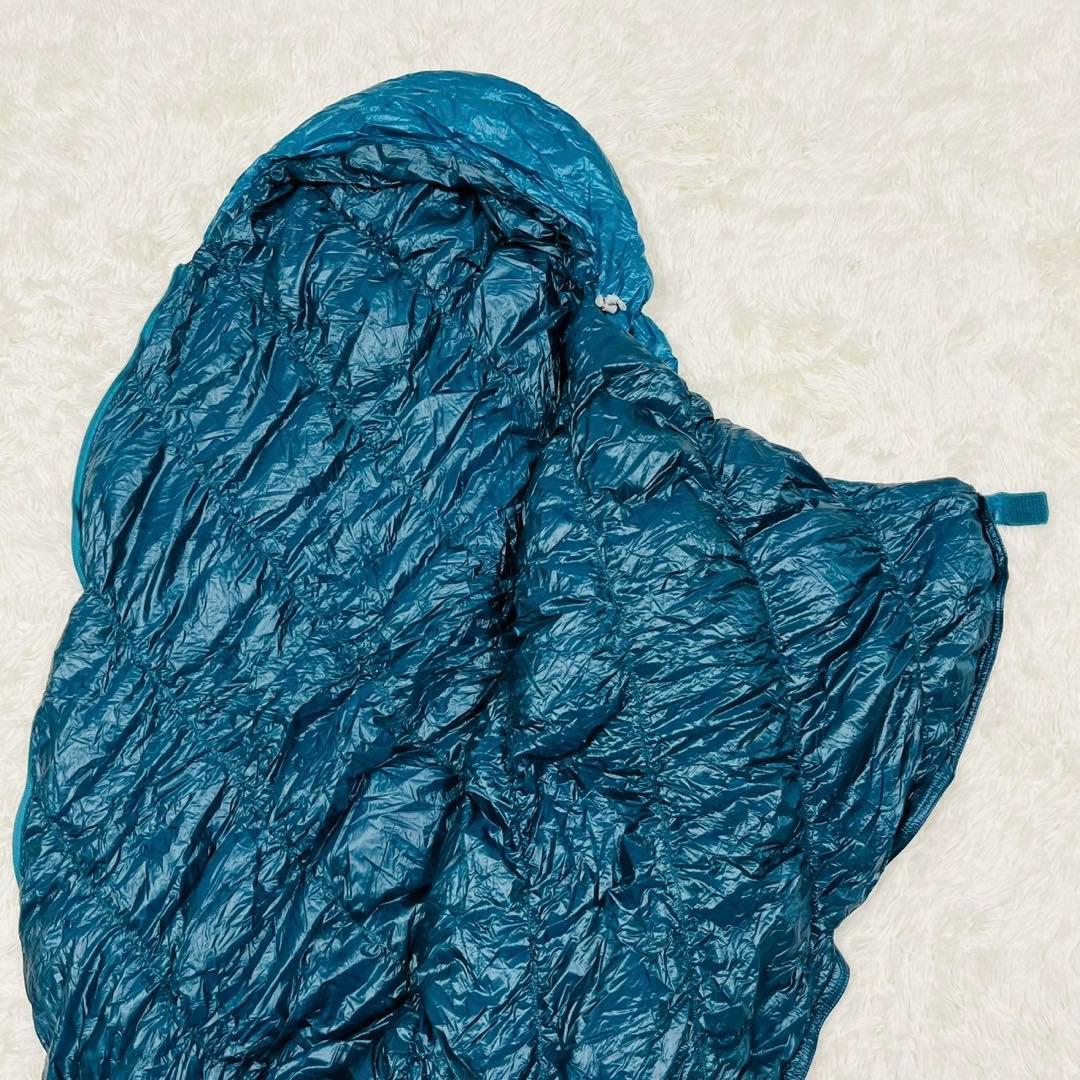 モンベル　ダウンハガー800 #3 R/ZIP ブルー　保存袋あり