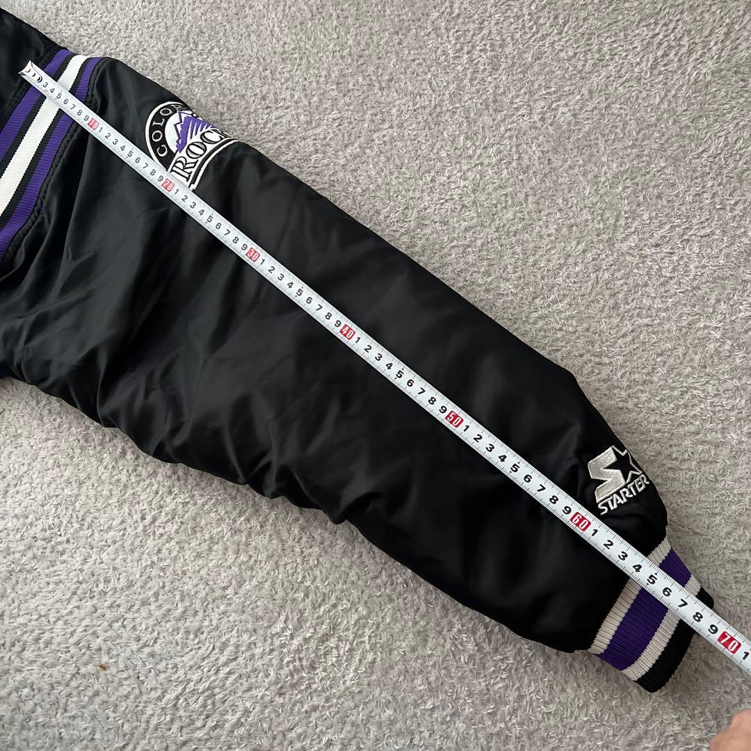 美品✨スターター　ロッキーズ　スタジャンMLB STARTER ダイアモンドＬ