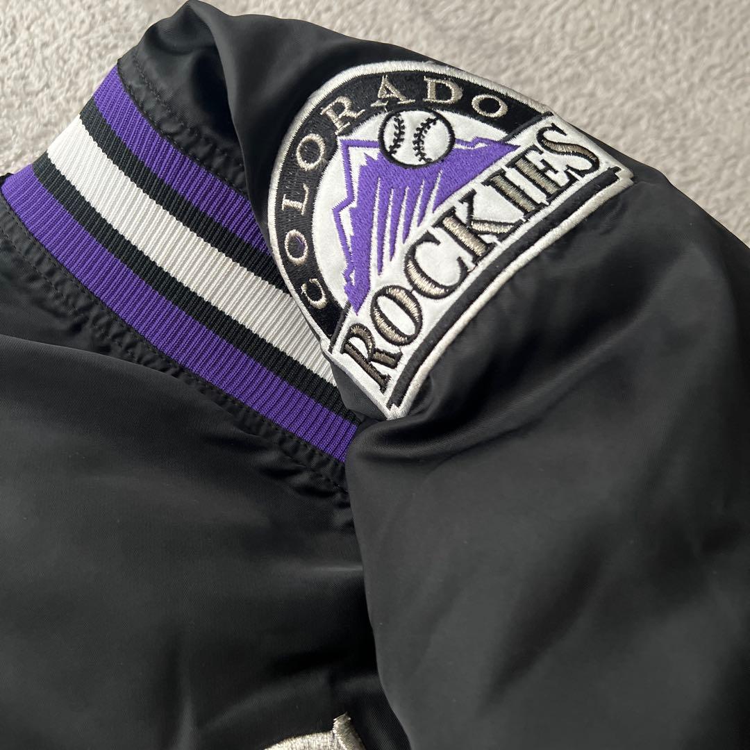 美品✨スターター　ロッキーズ　スタジャンMLB STARTER ダイアモンドＬ