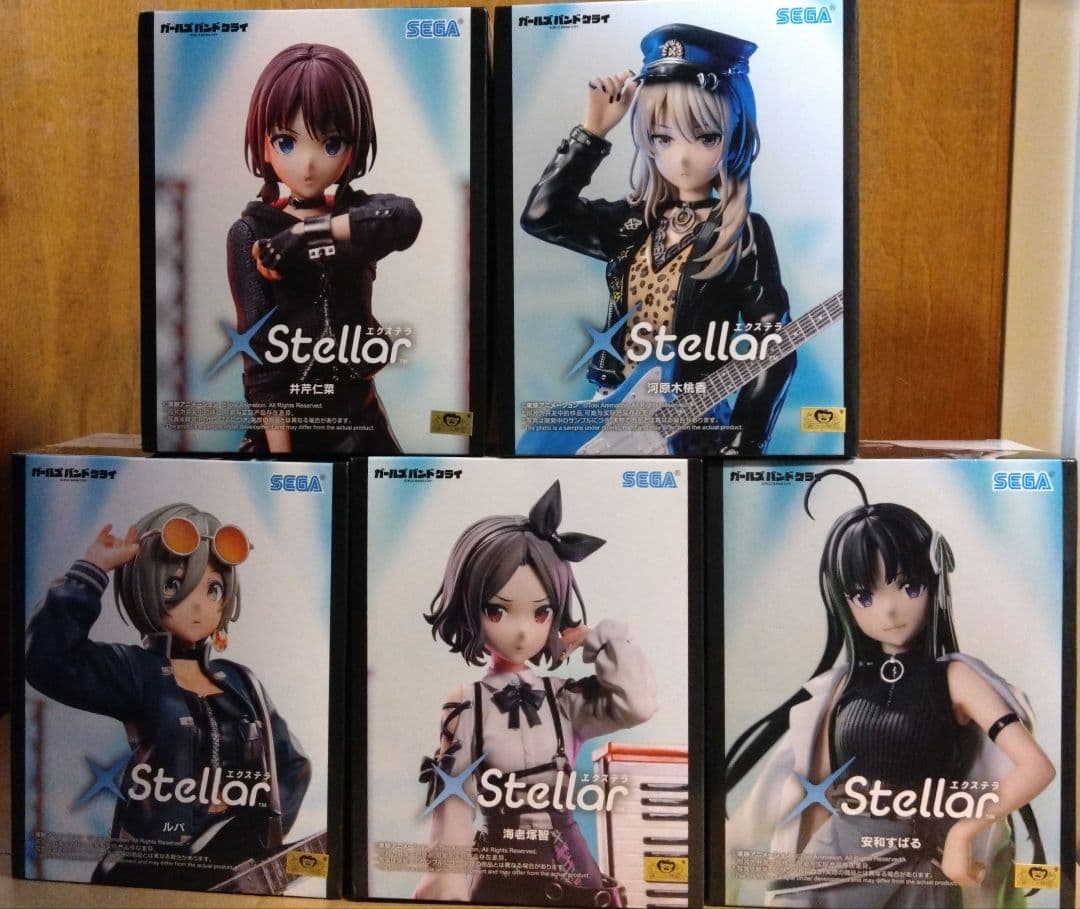 ガールズバンドクライ　エクステラ　プライズフィギュア　まとめ売り　5種