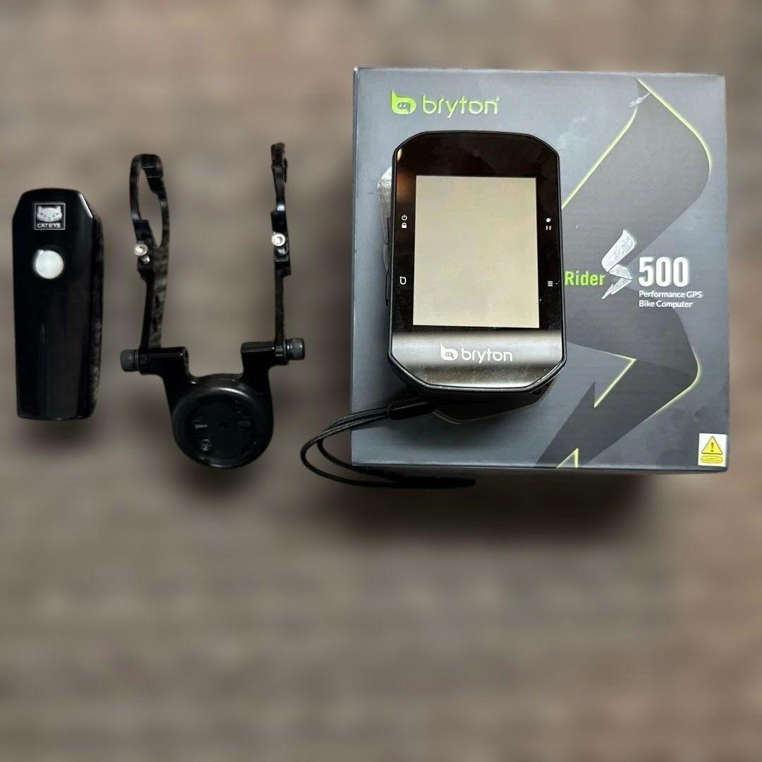 サイコンBryton Rider500 レックマウント/ライトセット