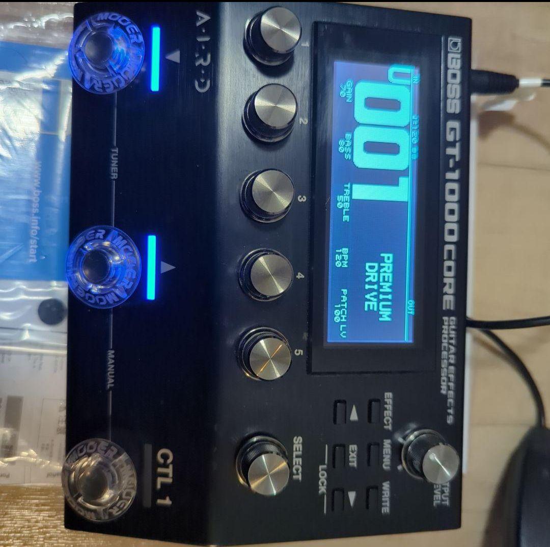 roland boss gt1000core 1ノブが傾いている