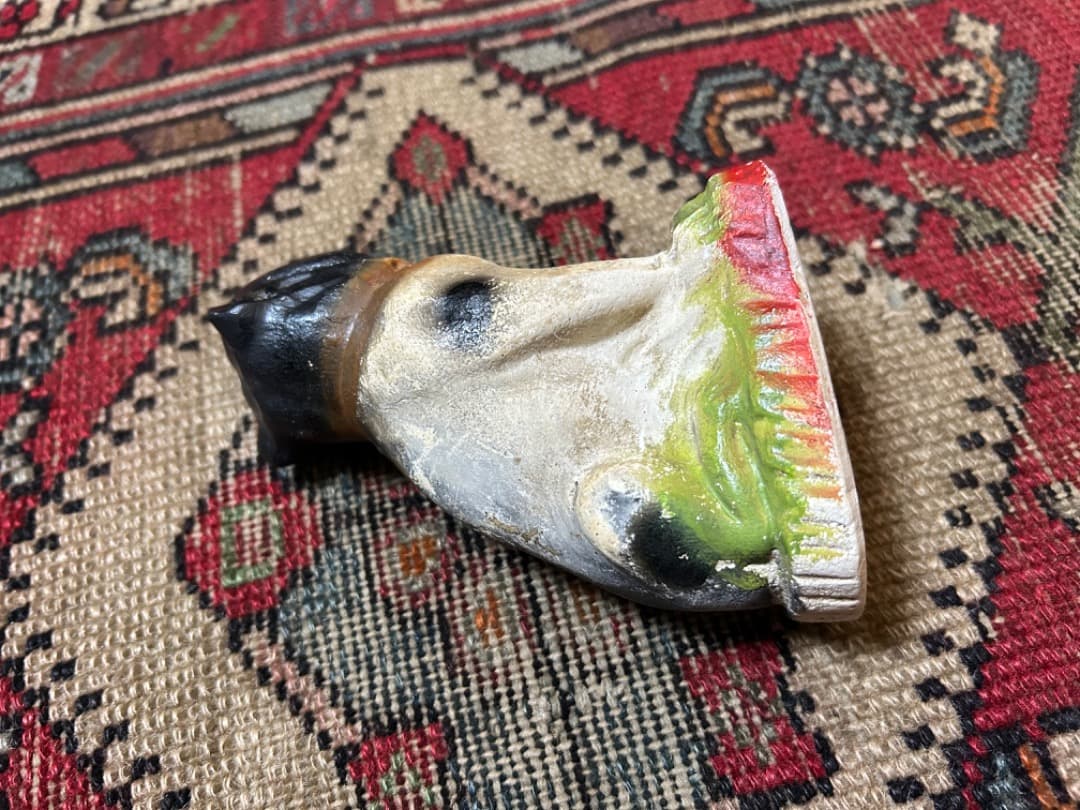 ビンテージ Chalkware Bulldog チョークウェア ブルドッグ 置物