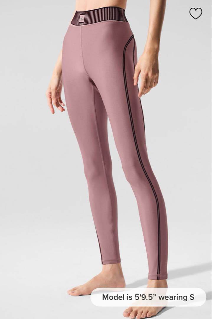 Alo Yoga セットアップ ピンク XS Airlift Line Up