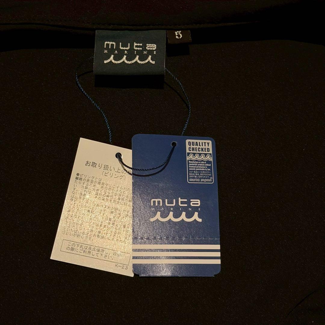 侍伊織　muta ムータ コラボ パーカー 黒 ジップアップ 5 M ブラック