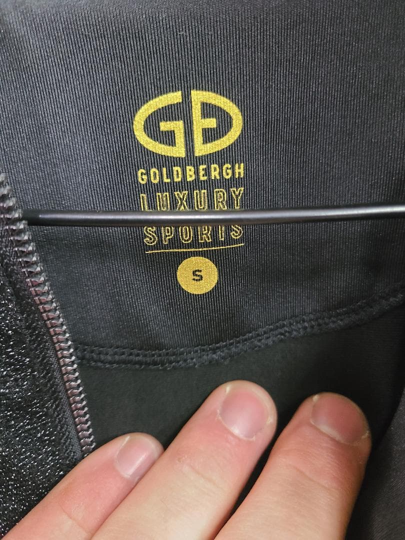 S GOLDBERGH ブラックスパンコールロングスリーブシャツ