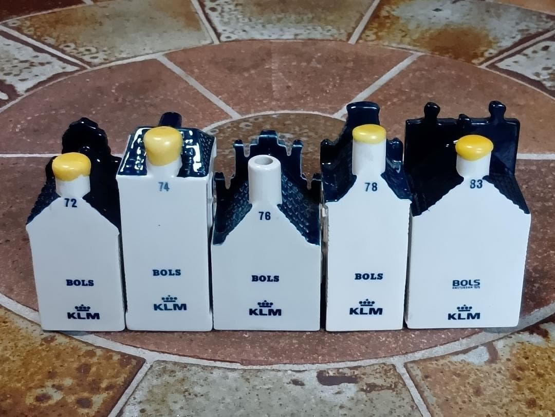 KLMオランダ航空のデルフトブルーのミニチュアハウス No.6