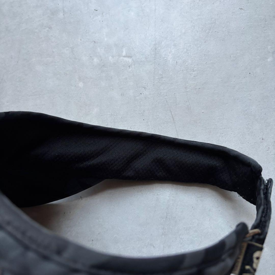 MARK&LONA マークアンドロナ サンバイザー スカル迷彩総柄 ロゴ ゴルフ