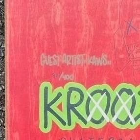 限定400個　未開封　KAWS×KROOKED　カウズ　スケートボード　デッキ