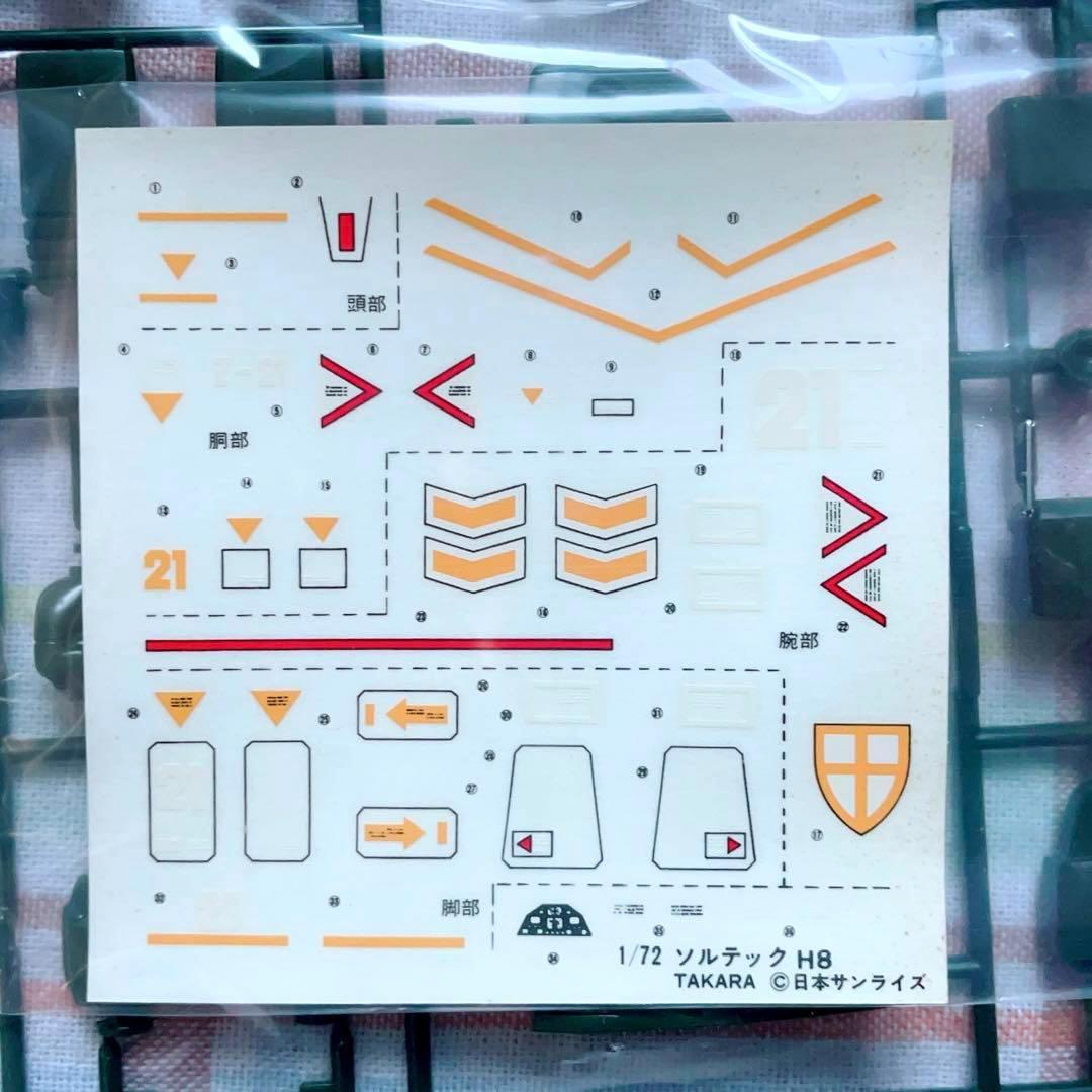 状態良好 当時モノ タカラ 1/72 ソルティック 大河原邦男 ボックスアート
