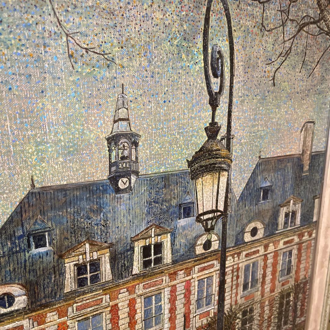 【更に値下げしました】絵画《昼のヴォージュ広場(パリ)》