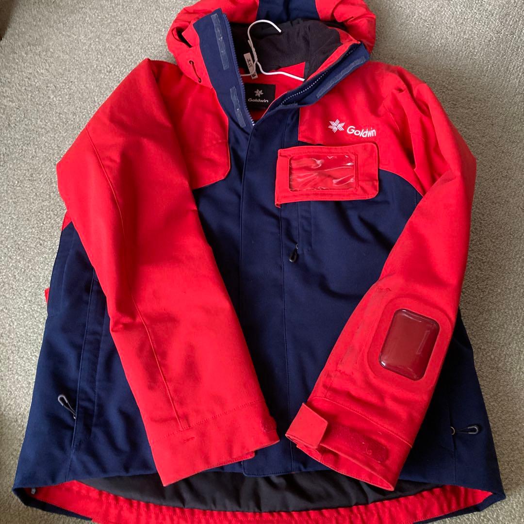 ゴールドウィン　スキーウェア 赤/紺　上下セット　XS