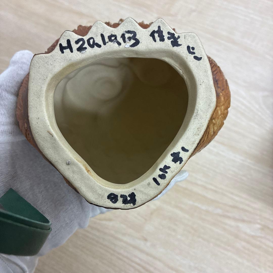 信楽焼　￼つがいのフクロウ