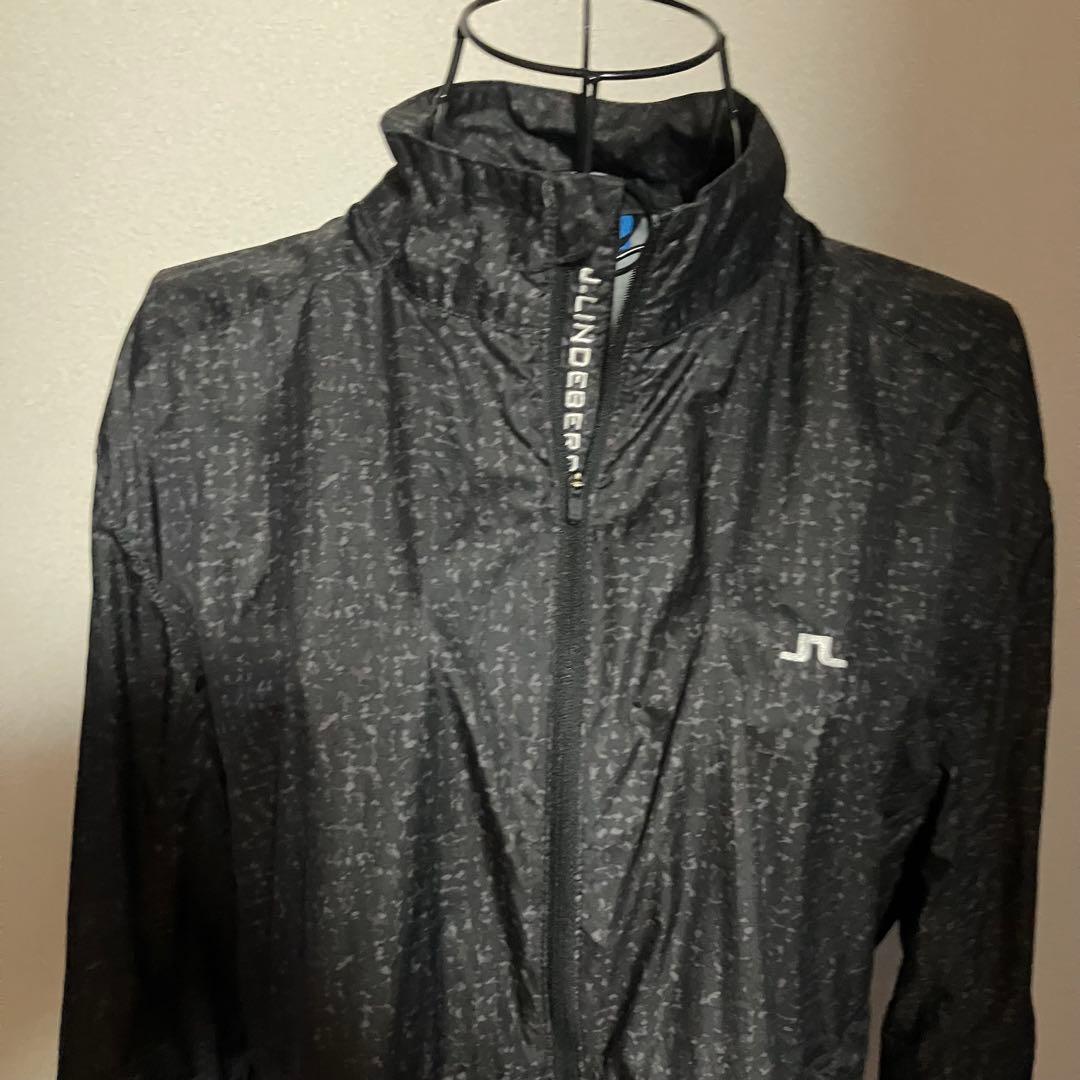 J.リンドバーグ♂ガストJLウインドプロ長袖ジャケット⛳黒XL