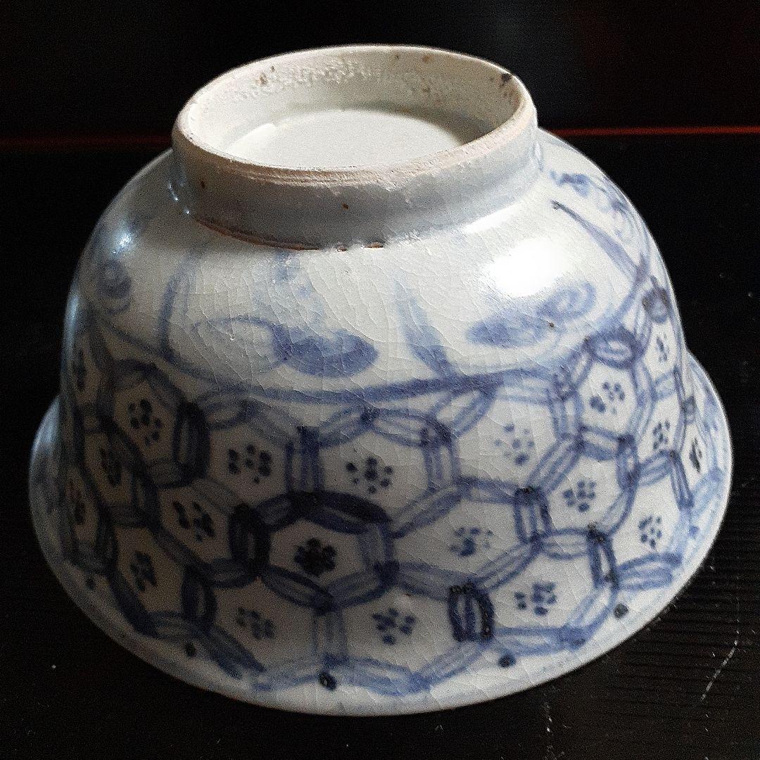 中国明朝中期頃の染付け碗