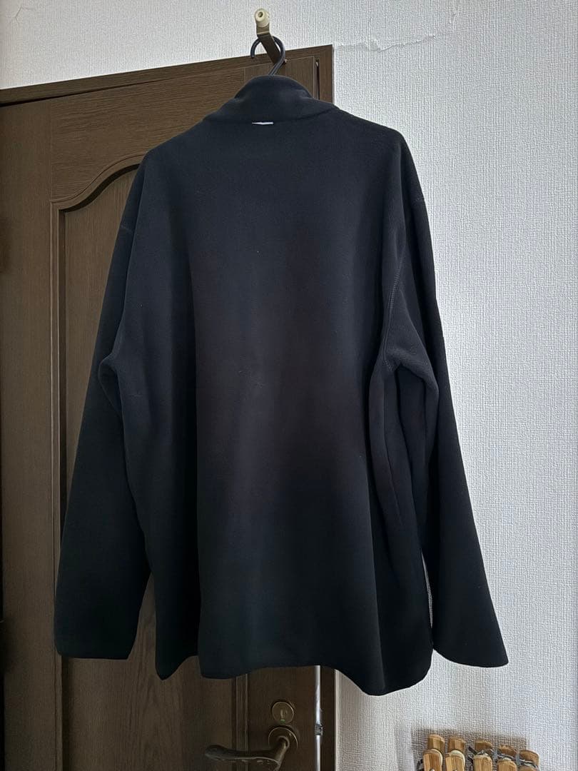 fratto 黒ジップアップ　フリース3L