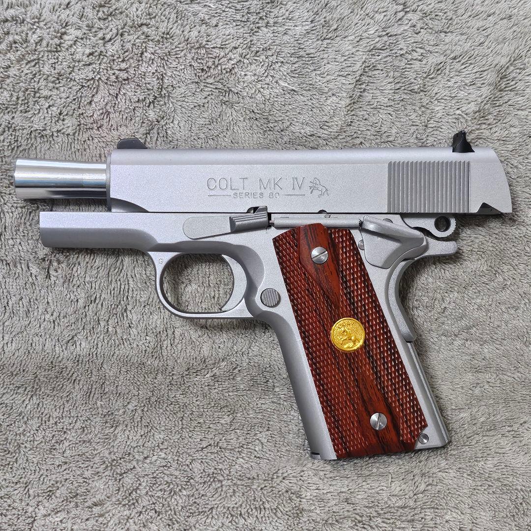 WA 純正HWガスブロ コルト オフィサーズ オールシルバー