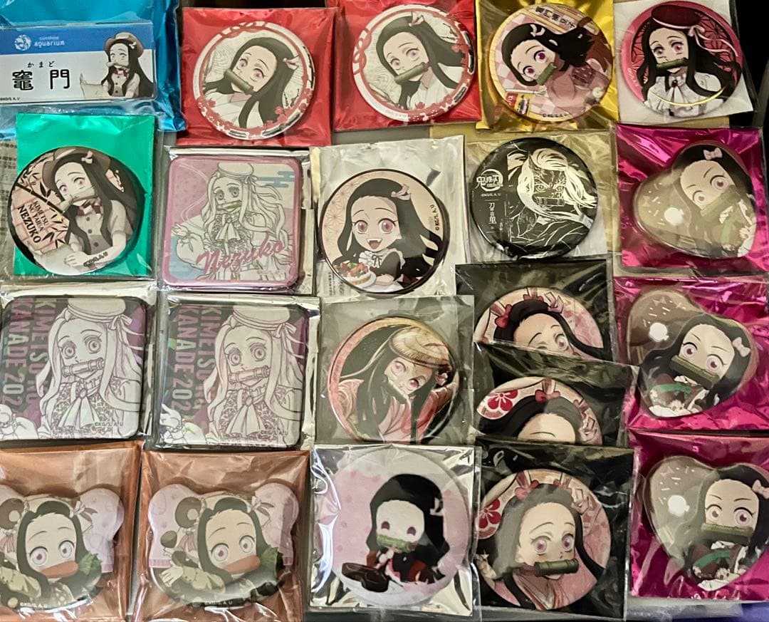 鬼滅の刃 禰豆子 アクリルスタンド 缶バッジ クッション カードWEBくじ A賞