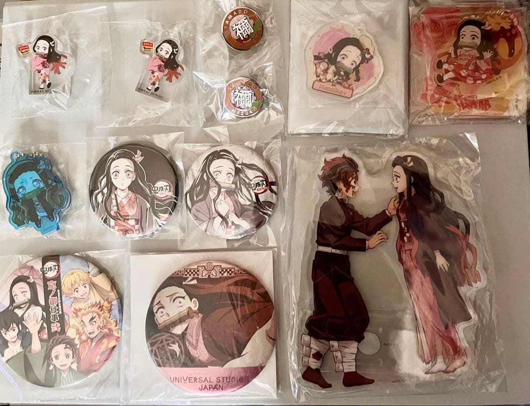 鬼滅の刃 禰豆子 アクリルスタンド 缶バッジ クッション カードWEBくじ A賞