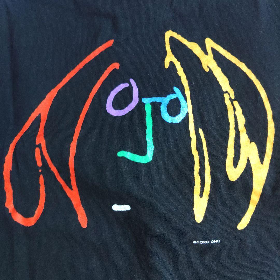 ジョン・レノン Tシャツ オノ・ヨーコ black Mサイズ