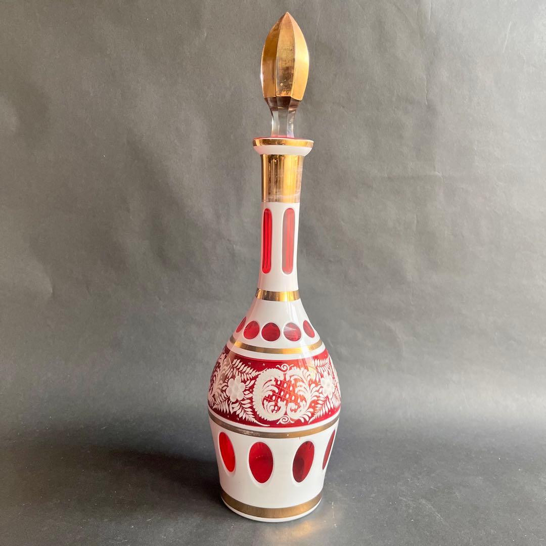 ★アンティーク ★パリ発エキゾチックな 　ガラス製ボトル•置物•装飾品