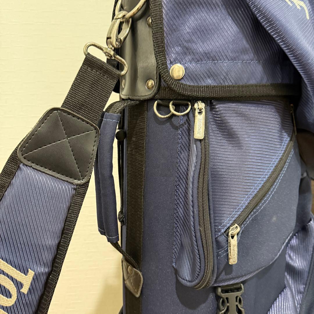 BRIDGESTONE TOURSTAGE キャディバッグ ゴルフバッグ 紺/黒